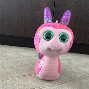 Ty Beanie Plush Toy with Pink and Purple Sparkle